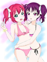 female kazuno_leah kurosawa_ruby love_live! love_live!_sunshine!! tagme yuri