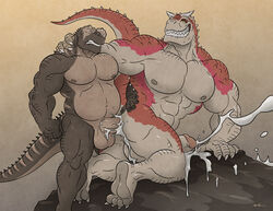 2018 2boys 4_toes 5_fingers abs anal anal_sex anthro anthro_on_anthro arm_around_shoulders arm_support ass balls barefoot beige_penis biceps big_biceps carnotaurus claws clenched_teeth closed_eyes cum cum_drip cum_in_ass cum_inside cum_on_balls cum_on_butt cum_on_ground cum_on_penis cumshot dinosaur domination dripping duo ejaculation erection furry grey_scales grey_tail half-closed_eyes hand_on_butt hand_on_shoulder horn humanoid_hands humanoid_penis kneeling larger_male long_tail looking_at_partner looking_back looking_pleasured male male_only male_penetrating maledom multicolored_scales multicolored_tail musclegut muscles muscular muscular_male navel nipples nude on_ground orgasm pecs penetration penis power_bottom raised_tail red_scales red_tail reptile rock scales scalie sex sharp_claws sharp_teeth signature simple_background size_difference smaller_male smile snout spiked_tail spikes spread_legs spreading standing tail tan_balls tan_scales tan_tail teeth testicles theropod thick_thighs toes triceps wfa white_claws white_horn yaoi yellow_eyes