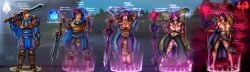 adekvatx altered_common_sense ass ass_expansion breast_expansion breasts clothed clothed_exposure corruption drool english_text eye_color_change feminization femsub gameplay_mechanics garen_crownguard gender_transformation glowing_eyes high_heels hypnotic_magic large_breasts league_of_legends leblanc leblanc_(rework) lip_expansion malesub mtf_transformation pussy rule_63 sequence subliminal teamfight_tactics text thighhighs topless transformation