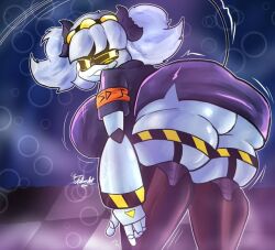 android big_breasts cocky_smile fat_ass glitch_productions j_(murder_drones) murder_drones repost tagme thick_thighs twintails