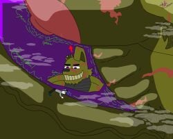 erect_penis erection five_nights_at_freddy's five_nights_at_freddy's_3 fnaf fnaf3 fnaf_3 hyper hyper_balls hyper_genitalia hyper_muscles hyper_penis hyper_testicles long_penis macro micro muscles muscular muscular_male planet_sized springtrap springtrap_(fnaf)