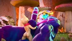 2boys anal_sex animated anthro anthro_on_anthro aurelion_sol bara big_ass big_butt big_penis bouncing_penis dragon erection furry gay league_of_legends looking_pleasured male male/male male_only muscular muscular_male nude penetration penis riot_games small_dom_big_sub small_top_big_bottom smaller_male sound tagme tail twitchyanimation video