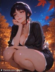 1girls ahe_gao ai_generated anus ass big_ass big_breast big_breasts bleach breasts closed_mouth clothes clothing female female_only from_behind from_behind_position green_eyes huge_ass huge_breasts insertion kurotsuchi_nemu lewder light-skinned_female looking_at_viewer patreon penetration pink_nipple pov pussy rolling_eyes sex sex_from_behind sidelocks sitting solo tongue tongue_out vaginal_insertion vaginal_penetration vaginal_sex watermark