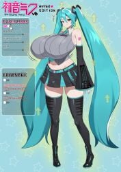 hatsune miku from vocaloid by spammayo
