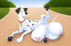 101_dalmatians animal_genitalia ball_growth balls big_balls canine dalmatian disney feral growth huge_balls hyper hyper_balls hyper_sheath male male_only mammal penis_growth pongo presenting sheath sheath_growth solo what zetsin