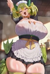 dragonmaid (yu-gi-oh!) from konami by phantomtobi