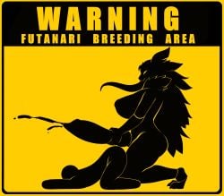 anthro arthropod big_penis bodily_fluids caution_sign cum duo genital_fluids genitals hi_res insects intersex intersex/male lepidopteran male mikeantilike_(character) moth pandoraingrid_(artist) penis warning_sign
