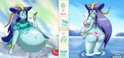 after_vore ass_expansion ass_shot bad_end bandana barefoot big_belly bikini blue_eyes blue_hair blue_skin blush bracelet breast_expansion dark55321 dragon_ball dragon_ball_gt dragon_ball_z dress embarrassed female female_focus implied_vore jewelry large_ass large_breasts oceanus_shenron oceanus_shenron_(princess_oto) pan_(dragon_ball) post_vore sequence son_goku stomach_bulge tagme tight_clothing unseen_character villainess vore vore_belly weight_gain wet