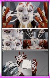 1girls big_breasts breasts cleavage cum cum_on_breasts cum_on_face cum_on_hand cum_on_hands cum_splatter cum_string cum_swapping cum_trail drool looking_down mass_effect open_eyes open_mouth rotosama samara startled surprised surprised_expression vaginal_fluids