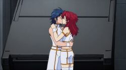 1boy 1girls 2008 ai_assisted blue-haired_male blue_hair brother_and_sister fair_skin fair_skinned_male female_villain ginger ginger_female ginger_hair grok grok_imagine gundam gundam_00 incest incestuous_kiss light-skinned_male light_skin male_villain michael_trinity mobile_suit_gundam nena_trinity pale-skinned_female pervert pervert_female pervert_male red-haired_female red_hair screencap screenshot_edit sister_and_brother third-party_edit third_party_edit twintails twintails_(hairstyle) villain villainess