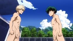 dhlinez dickhead_edits dickheadz334 dicks_out edit izuku_midoriya katsuki_bakugou male male_only my_hero_academia penis screencap screenshot screenshot_edit solo