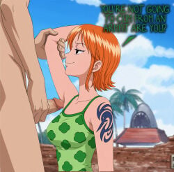 armpit_fetish armpit_sex armpits female male nami_(one_piece) one_piece source_request teasing