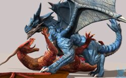 3d anal anal_sex animal_genitalia animal_penis anus aquafreeze ass balls blue_skin claws closed_eyes cum cum_in_ass cum_inside cum_on_balls cum_on_butt cum_on_ground cum_on_penis cum_while_penetrated cumshot dragon duo ejaculation erection feral feral_on_feral fire forced glans grey_background horn hybrid_penis ice licking looking_at_another looking_at_partner looking_pleasured lying male male_penetrating membranous_wings missionary_position neck_lick on_back open_mouth open_smile oral orange_eyes orgasm penetration penis quadruped sex sharp_claws sharp_teeth sheath side_view signature simple_background slit_pupils smile smooth_horn teeth toe_claws toes tongue tongue_out white_horn wings yaoi yellow_eyes