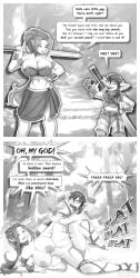 1boy 1girls amazon ass belly_bulge big_areola big_ass big_balls big_breasts big_butt big_penis big_sword big_thighs breasts cleavage comic comic_strip compressed_breasts dick dominant dominant_male domination elf elf_ears elf_female elf_girl english english_text exausted fantasy goblin goblin_male greyscale hairy_balls happy hardcore hardcore_sex inviting inviting_to_sex large_areolae large_breasts large_insertion leg_grab leg_lift leg_up leg_up_sex legs lewdasketch long_hair male/female oc original original_characters size_difference small_dom_big_sub smaller_male submissive_female tall_female