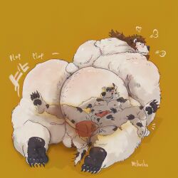 1:1 2026 anal anal_sex anthro ass balls bear big_butt big_penis blush body_blush body_hair butt_blush butt_hair canid canine canis chucho_(chuchowriggle) chuchowriggle claws dalmatian digital_media_(artwork) domestic_dog dominant dominant_male dot_eyes duo eyewear eyewear_only feet from_front_position full-length_portrait fur genitals glasses glasses_only hair hair_bun hairy_balls hi_res huge_butt larger_dom looking_pleasured lying male male/male mammal missionary_position nude nude_male on_back onomatopoeia overweight overweight_anthro overweight_dom overweight_male overweight_top paws pea_soup penetration penile penile_penetration penis penis_in_ass penis_size_difference perineum plap polar_bear portrait ruff sex simple_eyes size_difference smaller_penetrated soles sound_effects spread_legs spreading text thick_thighs toe_claws ursine wearing_glasses weight_difference white_body white_fur x-ray_view