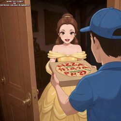 ai_generated animated beauty_and_the_beast_(1991_film) belle_(beauty_and_the_beast) dailylewd debt debt_repaid delivery_employee disney disney_princess dress_lift full_video_at_source moaning more_at_source patreon petite_body petite_girl pizza ponytail princess sound standing_doggy_style standing_sex tagme upskirt video video_at_source