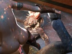 3d_(artwork) absurd_res anal anal_sex animal_genitalia animal_penis anus aqua-regia blonde_hair brown_body column daz_studio_(artwork) digital_media_(artwork) duo elf equid equine equine_genitalia equine_penis fantasy felid floor genitals glowing glowing_genitalia glowing_penis hair hi_res horn human human_on_taur human_penetrated humanoid interspecies iranian_mythology jewelry male male/male mammal manticore mattress middle_eastern_mythology mythology penetration penis power_bottom red_horn scorpion_tail taur taur_penetrating wood wood_floor