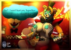 glamrock freddy (fnaf) from five nights at freddy's by beanontoast