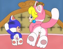 anthro backsack cat_peach cat_toad femboy gay gay_anal gay_male gay_sex homosexual homosexual_male homosexual_sex jack_and_jill male/male male_anus male_only male_penetrated mario_(series) nintendo pitahaya presenting princess_peach super_mario_3d_world toad toad_(mario)