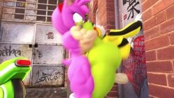 2futas 3d 3d_(artwork) 3d_animation alley amy_rose animated big_ass countersfm dominant dominant_futa domination furry futa_on_futa futa_only futanari futanari_penetrated futanari_penetrating futanari_penetrating_futanari grabbing grabbing_from_behind grabbing_head green_body green_skin hedgehog hedgehog_girl moaning moaning_in_pleasure mobian mobian_(species) motorcycle pink_body pink_skin red_boots rough rough_sex sega sfm sonic_(series) sonic_the_hedgehog_(comics) sonic_the_hedgehog_(idw) sonic_the_hedgehog_(series) sound surge_the_tenrec tagme tenrec video yellow_jacket