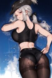 1female 1girls 2026 ai_assisted ai_generated background big_breasts bloodborne blush blushing_female breasts clothed_male clothes_pull female female_focus female_only fromsoftware green_eyes gym gym_clothes gym_shorts gym_uniform horny horny_female lady_maria_of_the_astral_clocktower large_breasts light-skinned_female light_skin long_hair lying lying_on_floor nipples nipples_visible_through_clothing no_bra pantyhose pantyhose_under_shorts ponytail pose posing serval shorts shy shy_expression smile smiling smug smug_face smug_smile solo sweat sweating sweaty_body uncensored video_game video_game_character video_game_franchise video_games white_hair yoga yoga_pants yoga_top