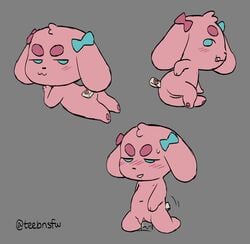 female furry living_plush no_humans oc plushie shortstack straight tinybeasts