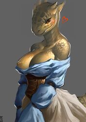 argonian from the elder scrolls by natthelich