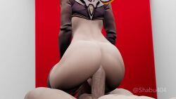 3d animated blender costume mercy mp4 overwatch overwatch_2 reverse_cowgirl_position sex shabu404 simple_background sound sound_effects standing tagme video