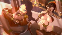 2girls 3d alternate_breast_size avatar_legends avatar_the_last_airbender big_breasts big_penis black_hair blackflames3 blind blue_eyes boob_window clothed_female_nude_male curvy dark-skinned_female dark-skinned_male earrings earth_kingdom enslaved enslaved_royal female female_focus female_on_top gold_(metal) gold_jewelry hair_ornament hand_on_butt hand_on_hip harem_outfit human inner_sideboob interracial jewelry katara leg_lock light-skinned_female male male/female multiple_boys multiple_girls nail_polish nipple_piercing nipples nipples_visible_through_clothing noblewoman nude_male open_smile partially_clothed peace_sign piercing pokies queen_of_spades royalty see-through sex sideboob size_difference skimpy slave slave_outfit slavegirl smaller_female spade spade_(shape) spade_earrings stockings teeth teeth_showing thighhighs toe_ring toeless_legwear toenail_polish toph_bei_fong v vaginal_penetration voluptuous water_tribe yd's_slave_outfit