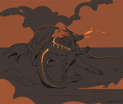 dragon drawain female fire leash lying presenting pussy sketch taming