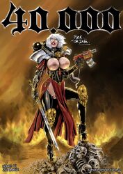 1girls adepta_sororitas ass big_ass big_breasts breasts bust busty chest curvaceous curvy curvy_figure dialogue digital_media_(artwork) english_text female female_focus fenris_comix hips hourglass_figure huge_ass huge_breasts human imperium_of_man large_ass large_breasts legs light-skinned_female light_skin mature mature_female power_armor purity_seal sister_of_battle slim_waist text thick thick_hips thick_legs thick_thighs thighs voluptuous waist warhammer_(franchise) warhammer_40k wide_hips