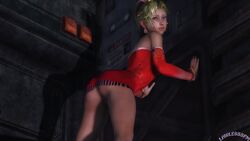 1girls 3d blonde_hair female_only final_fantasy final_fantasy_vi lawless3d red_dress short_dress terra_branford tina_branford