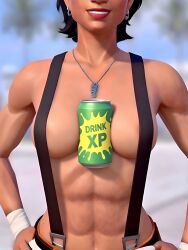 3on3freestyle ai_generated big_breasts breasts breasts_out brown_body brown_skin carolina exercise large_breasts latina latina_female mexican mexican_female muscles muscular muscular_female nipples sexy sexy_body sexy_female sexy_pose teasing teasing_viewer topless
