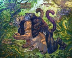 anal anal_orgasm anal_sex anthro bagheera_(jungle_book) balls biceps big_balls big_muscles big_penis black_body black_nails blush bodily_fluids cat_tail claws close-up colored_nails cougar cum cum_drip cum_in_ass cum_inside cum_without_hands dewdrop_balls digital_media_(artwork) dripping duo ejaculation erect_tail erection felid feline forest fur gay gay_male genital_fluids genital_focus genitals glans grass hair hairless hands-free hotsatyr huge_balls huge_cock huge_muscles humanoid_genitalia humanoid_penis india innocent_expression jungle jungle_background leaf leaking_precum leaves_on_ground looking_at_viewer male male/male mammal muscles muscular muscular_anthro muscular_male nails nipples nude orgasm outside panthera pantherine patreon pecs penetration penile penile_penetration penis penis_focus penis_in_ass plant pounding_ass precum precum_drip precum_on_own_penis precum_on_penis precum_on_self precum_string relaxing saliva saliva_string sex smile solo stomach_bulge sweat sweatdrop sweaty_genitalia sweaty_legs tail the_jungle_book throat_grab tree tusks vein veiny_arms veiny_legs veiny_muscles veiny_penis yaoi