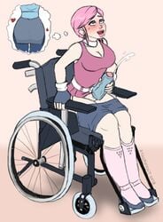 1futa 2018 analiss_oc artist_name athorment athorment_oc cumshot erection futa_only futanari human masturbation original_character parissa_(analiss) penis penis_out pink_hair sex_toy solo wheelchair