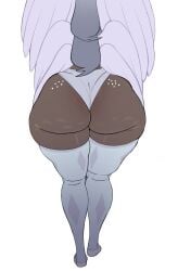 1girls angel angel_girl angel_wings ass big_ass blackwhiplash busty curvy edit female female_focus female_only gigantic_ass grey_skin hazbin_hotel huge_ass milf panties pantylines sera_(hazbin_hotel) solo solo_female solo_focus thick_thighs wide_hips