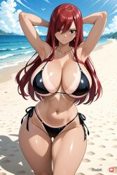 erza scarlet from fairy tail by kaelyth