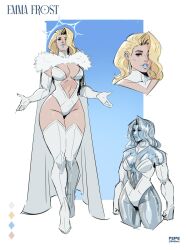 emma frost from marvel by pepedraws