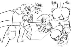 1boy 1girls 2018 ass big_ass big_penis cartoon_network doggy_style doggystyle enid female from_behind good_boy hung k.o._(ok_k.o.!_let's_be_heroes) larger_female male monochrome oboithisisfunky ok_k.o.!_let's_be_heroes onomatopoeia penis sex sketch small_but_hung smaller_male source_request tagme text wide_eyed
