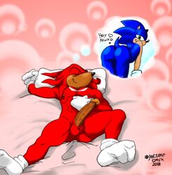 knuckles the echidna from sonic (series) by ancient-onyx