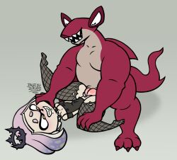 1boy 1girls anthro breasts cock color dick digital_art digital_drawing_(artwork) digital_media_(artwork) feet female furry goth goth_girl gothic inkling interspecies jaleczu male nintendo nipples original_character pearl_(splatoon) penis penis_out pussy shark shortstack small_boobs small_breasts splatoon splatoon_(series) splatoon_2 stockings thick_legs thick_thighs vaginal_penetration