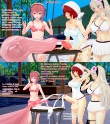 1futa 2girls 3d bikini condom condom_filling continent corrin_(fire_emblem) corrin_(fire_emblem)_(female) cum destruction drowning_in_cum ejaculation english_text excessive_cum female fire_emblem fire_emblem_fates futa_giantess futanari giantess giantess_futa hinoka_(fire_emblem) hot_spring huge_cock intersex koikatsu nintendo penis pink_hair red_hair sakura_(fire_emblem) shrinking silver_hair size_difference swimsuit text towel trapped trapped_in_condom xavierhuge