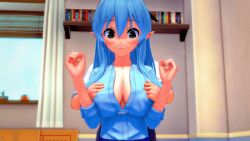3d 3d_animation animated animated_gif boobs boobs_out bouncing_boobs bouncing_breasts bouncing_tits breasts breasts_out breasts_popping_out elf elf_ears elf_female elf_girl female gif indie_virtual_youtuber keisha_callie keisha_callie_vt koikatsu pulling_clothing revealing_breasts stripping surprised surprised_expression taking_clothes_off taking_off_shirt tits tits_out titty_drop virtual_youtuber vtuber