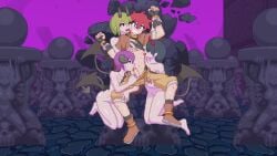 1boy 1boy3girls 3girls animated demon female game_cg game_over held_down imminent_oral imminent_rape licking_penis male malesub monster_girl multiple_females multiple_girls nakara penis pixel_animation pixel_art rape redspike scared scared_expression statue struggling tagme video