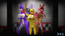 bonnie (fnaf) from five nights at freddy's by disembowell (artist)