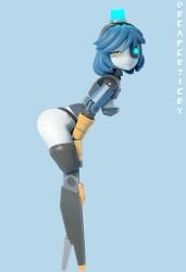 1girls 3d 3d_(artwork) ass big_ass blue_eye blue_hair breasts female female_focus female_only glowing glowing_eyes hands_on_legs hi_res high_resolution highres lamp looking_at_viewer mimi_sentry panties reaper21cry robot robot_girl robot_humanoid sentry_(team_fortress_2) sexy sexy_pose sfm short_hair side_view small_breasts smile smiling solo solo_female solo_focus source_filmmaker source_filmmaker_(artwork) standing team_fortress_2 thighs vertical_image white_skin yellow_eye