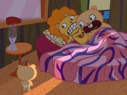 2boys accurate_art_style afro anal anal_sex anthro anthro_on_anthro anthro_only anthro_penetrated anthro_penetrating anthro_penetrating_anthro background bear bear_ears bed bedroom caught caught_in_the_act censored color colored cub_(htf) curly_hair digital_drawing_(artwork) digital_media_(artwork) disco_bear_(htf) duo duo_focus furry furry_male furry_only gay gay_anal gay_sex ginger ginger_hair happy_tree_friends loogaroo_animation male male/male male_only male_penetrated male_penetrating male_penetrating_male mammal mondo_media mosaic_censoring naked naked_male nude nude_male official_art on_bed on_top orange_fur orange_hair penetration pipe pop_(htf) sex shocked shocked_expression smoking smoking_pipe surprise surprised surprised_expression surprised_face tan_fur ursid ursine
