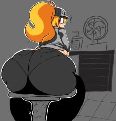 1girls 2d 2d_(artwork) 2d_artwork ass ass_bigger_than_head ass_crack ass_focus ass_focus, belly big_ass big_ass_(female) big_ass_cheeks big_asscheeks big_butt big_butt_(female) big_butt_cheeks big_buttocks blonde_hair blonde_hair_female breaking breaking_chair bubble bubble_ass bubble_butt butt_crack butt_focus buttocks chubby chubby_female clothed clothed_female clothing confused confused_expression fat fat_ass female female_only female_solo females five_nights_at_freddy's five_nights_at_frickbears five_nights_at_frickbears_3 light-skinned_female light_skin light_skinned_female looking_back looking_back_at_viewer security security_guard security_hat security_uniform solo solo_female solo_focus underwear_outline vanessa vanessa_(fnaf) vanessa_(frickbears) vireltsuki viveitsuki