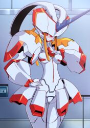 darling_in_the_franxx female pochincoff robot robot_girl smile standing strelizia