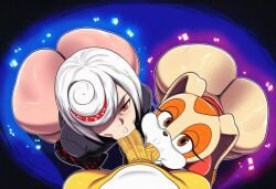 2d 2girls ai_generated artificial_intelligence ass ball_sucking balls big_ass blowjob booty collaborative_fellatio cream_the_rabbit curvy d-art double_fellatio fellatio huge_ass huge_thighs large_ass oral oral_sex pov sage_(sonic_frontiers) short_hair shortstack sonic_(series) sonic_the_hedgehog_(comics) sonic_the_hedgehog_(idw) sonic_the_hedgehog_(series) sucking_balls sucking_off sucking_penis tails tails_the_fox thick_thighs thighs threesome white_hair wide_hips